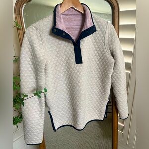 Marine Layer Reversible Lady Corbet in Lavender/Cream Heather XS